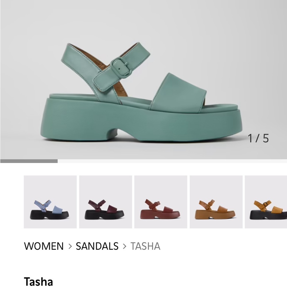 Camper Tasha Sandals, Size 10 (worn twice)